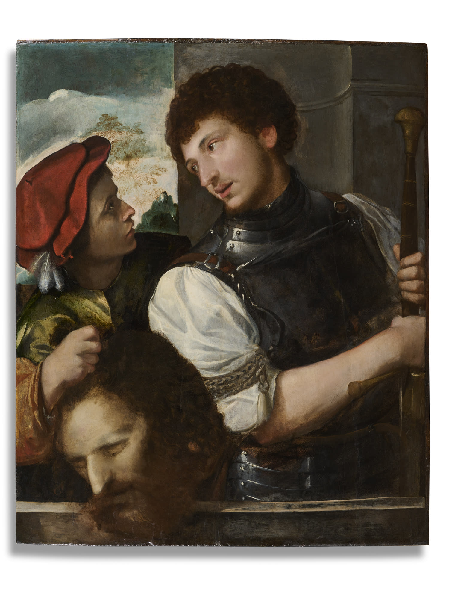 David and Jonathan with the Head of Goliath